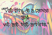 Graffiti Handwritten Display Font, a Slab Serif Font by Little Creative Scribbles (Thumbnail 3 of 5)