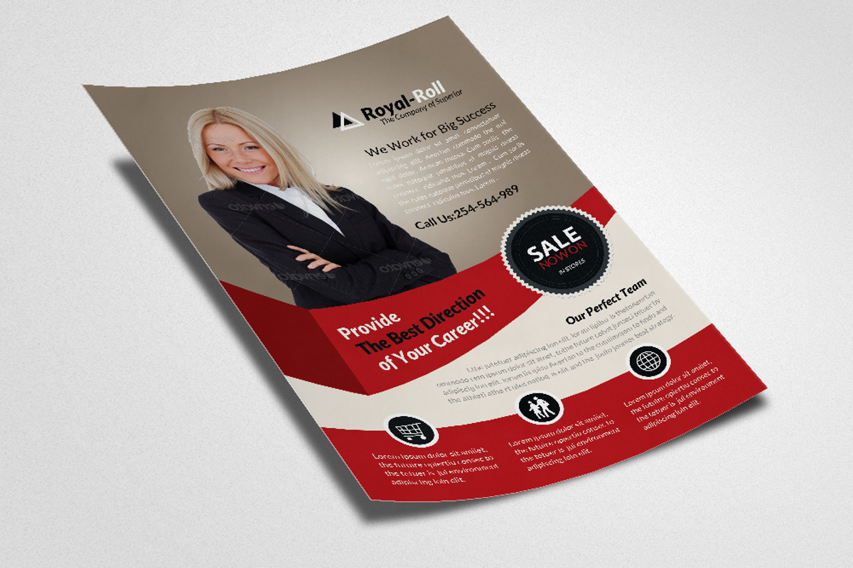 Creative Business Flyer Template, a Flyer Template by Psd Templates (Photo 3 of 3)
