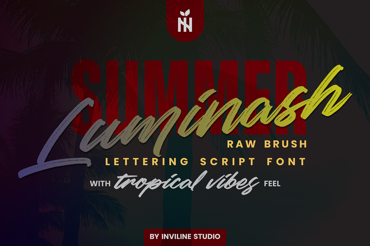 Luminash - Raw Brush Script Font, a Script Font by Inviline.co (Photo 1 of 12)