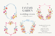 Fantasy Garden summer watercolor set, a Decorative Illustration by AleksaArt (Thumbnail 18 of 20)
