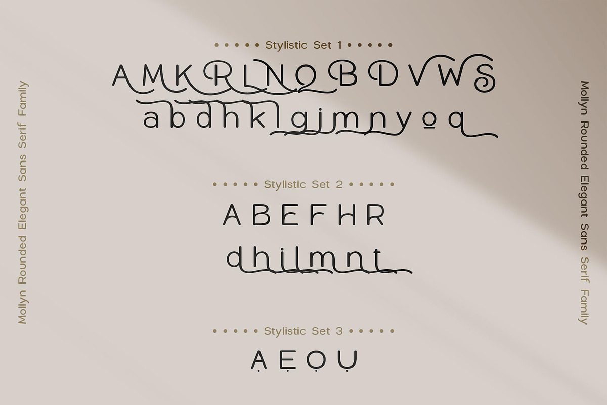 Mollyn Typeface, a Sans Serif Font by alit design (Photo 8 of 17)