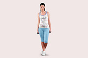 Women's Summer Clothing Mockup, a Shirt Mockup by PSD Market (Thumbnail 16 of 20)