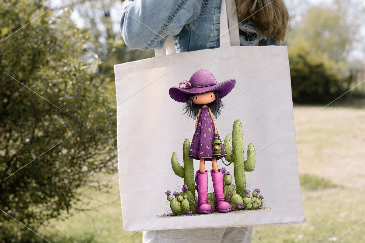 Whimsical Summer Western Girl Clipar, a Seasonal Illustration by Canvas Craft (Photo 6 of 7)