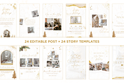 Christmas Instagram Templates Canva, a Social Media Template by Studio Eburnean (Thumbnail 4 of 4)