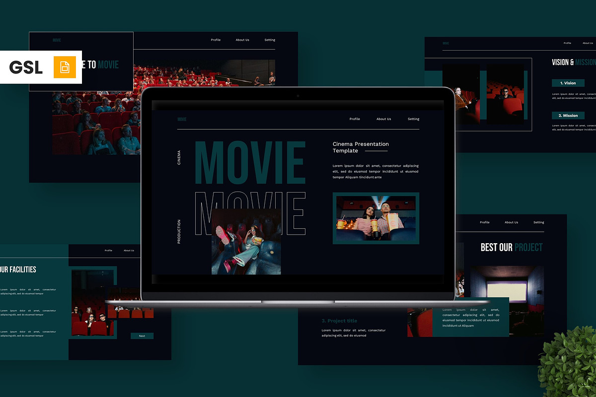 Movie - Cinema Google Slide