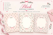 Blush Cottage Floral Collection, a Background Graphic by by creative paper (Thumbnail 1 of 4)