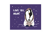 Mother's Day cards with animals set, an Animal Illustration by PaperTrident (Thumbnail 2 of 11)