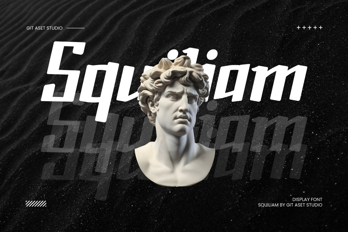 Squiliam Display Font, a Sans Serif Font by gitasetstudio (Photo 5 of 6)