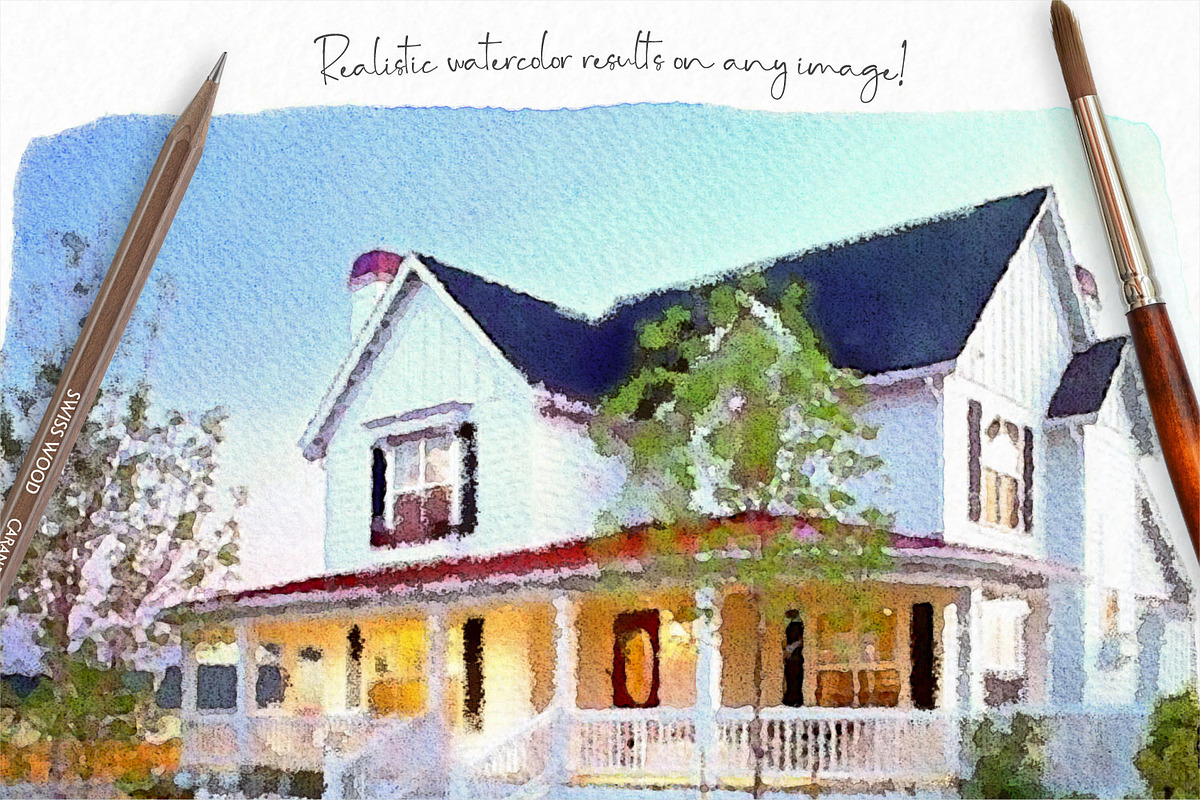 Realistic Watercolor Photo Effect, a Plug-in Add-On by Drifter Studio PrintShop (Photo 6 of 9)