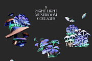 Holo Lilac Mushroomland Collage, an Object Graphic by Catch the Dream Art (Thumbnail 10 of 16)