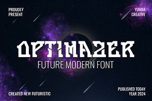 Optimazer - Future Modern Font, a Serif Font by Dhabee