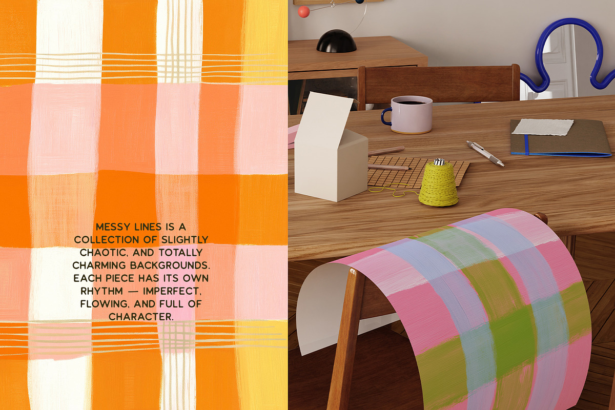Messy Lines: backgrounds & borders, a Texture Graphic by Purple (Photo 5 of 11)