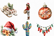 Watercolor Southwestern Christmas, an Illustration by Craft Nest (Thumbnail 2 of 6)