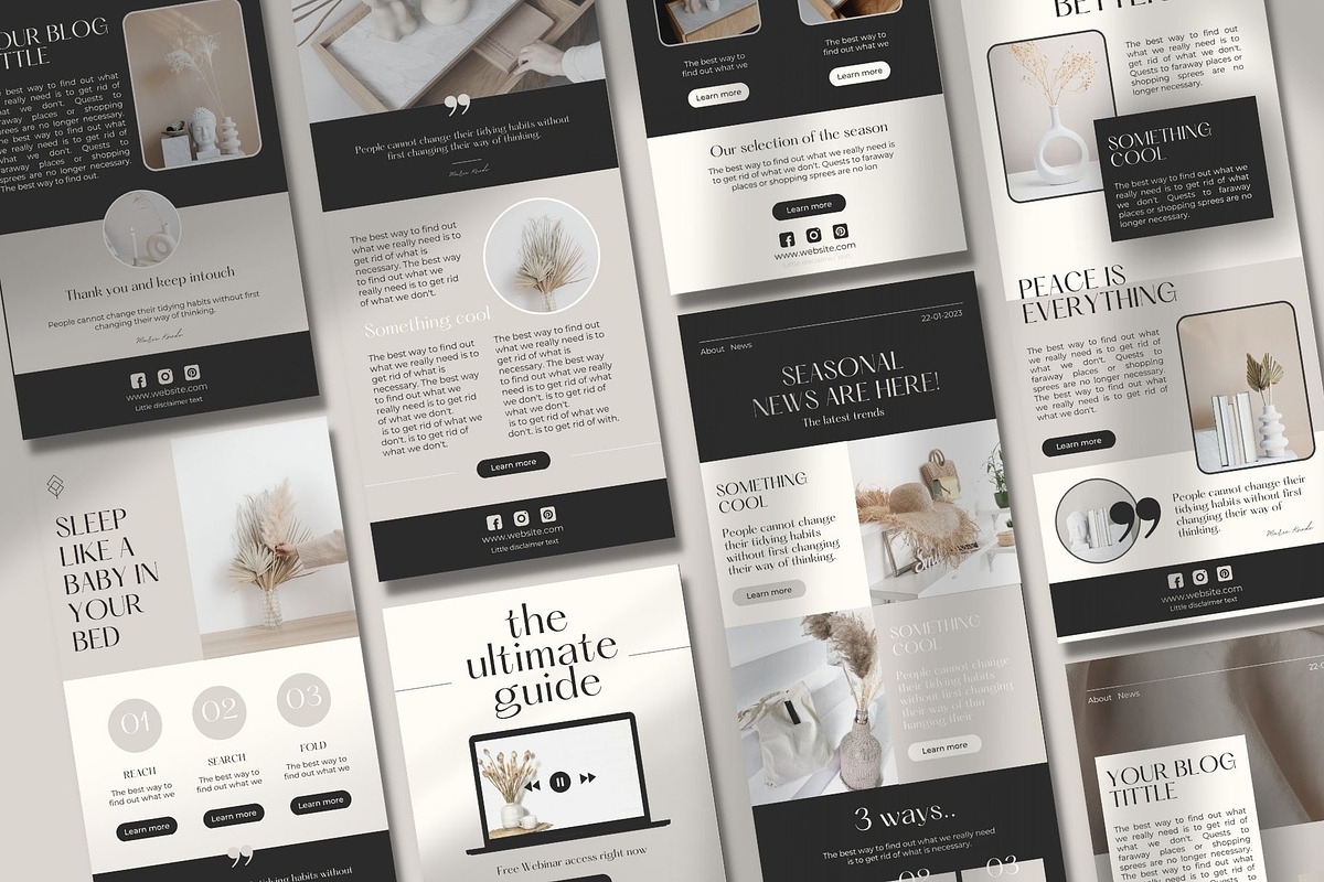 Classy Email Newsletter CANVA, an Email Template by Marketello Studio (Photo 5 of 10)