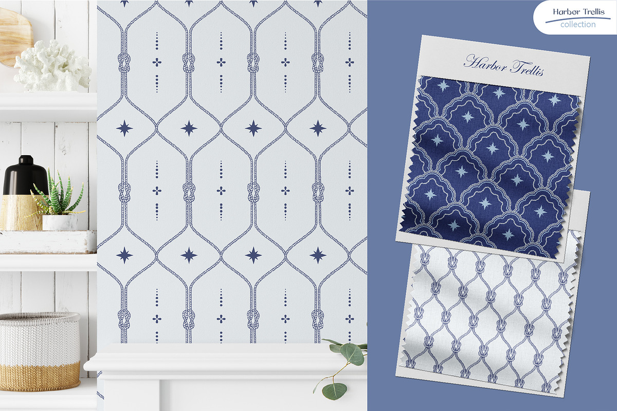 Harbor Trellis - Nautical Patterns, a Pattern Graphic by InaCorart (Photo 10 of 11)