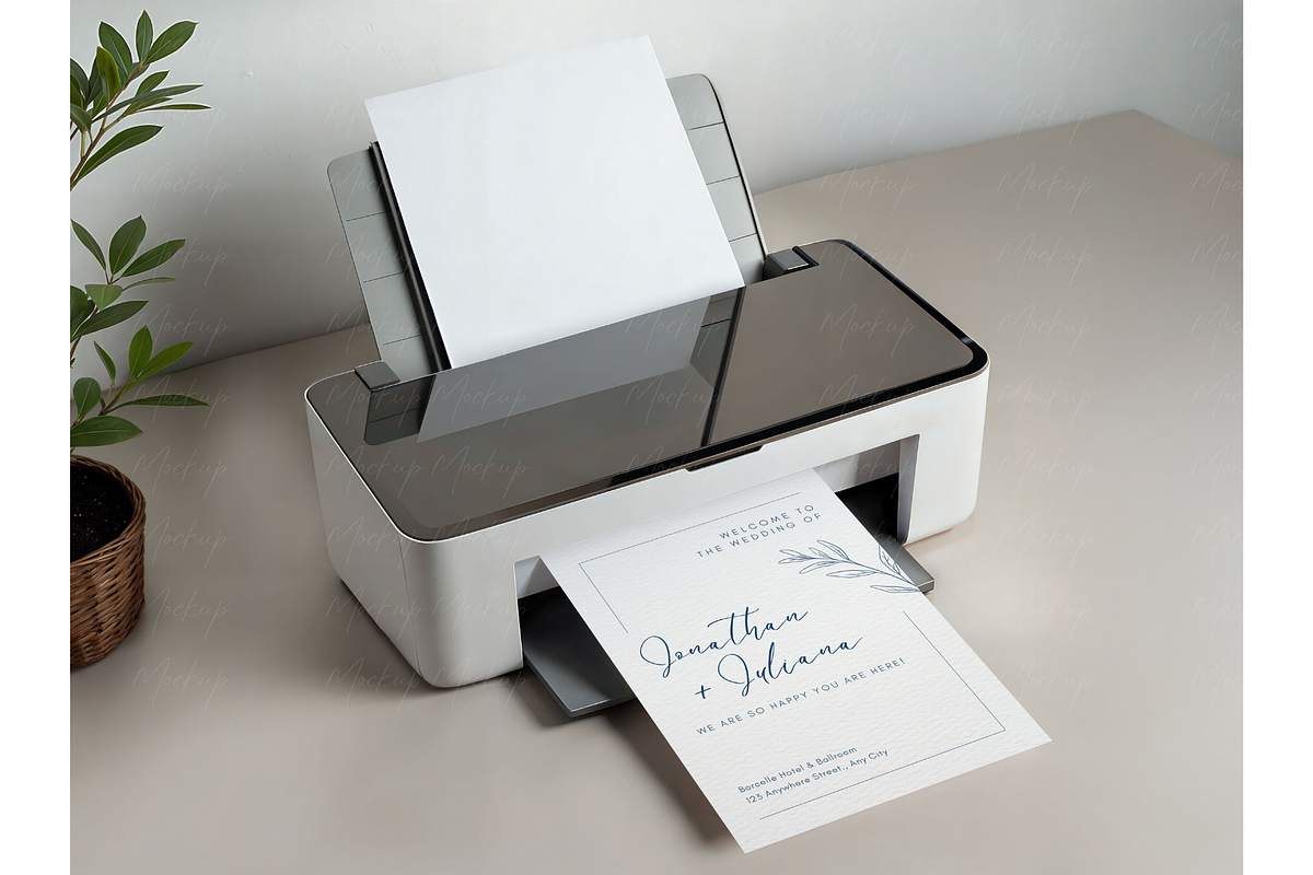 Minimalist Printer Paper Mockup, a Product Mockup by TatiMockup (Photo 4 of 5)