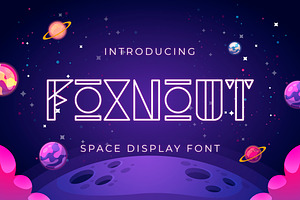 Foxnout - Space Display Font, a Font by Typefactoryco