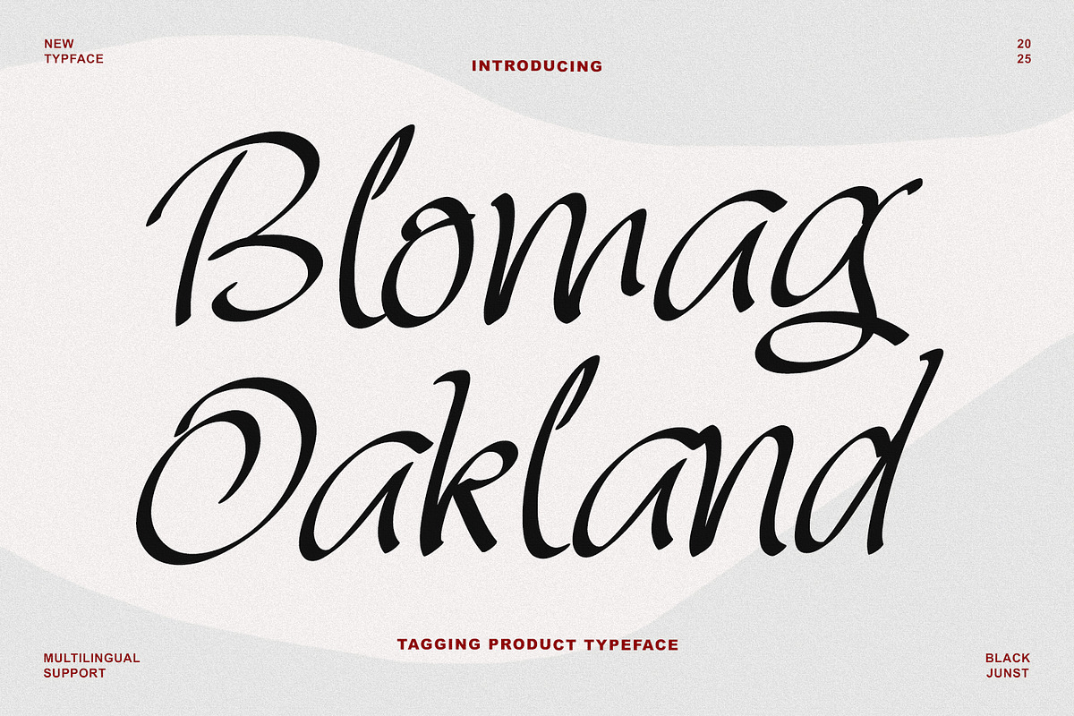 Blomag Oakland Elegantly Font, a Handwritten Font by Black Junst (Photo 1 of 13)