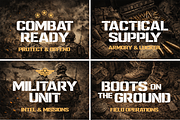 Military Steel – Bold Stencil Font, a Handwritten Font by cocodesign (Thumbnail 3 of 7)
