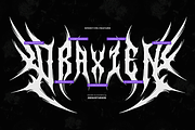 Draxien | Black Metal Font, a Blackletter Font by Denustudios (Thumbnail 10 of 12)
