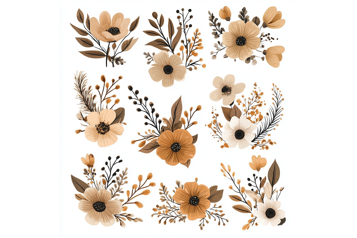 Prompt Neutral Spring Clipart, a Seasonal Illustration by Creative design (Photo 7 of 7)