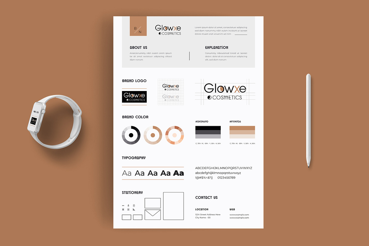 Brand Guidelines Poster, a Flyer Template by MightyDesign (Photo 1 of 8)