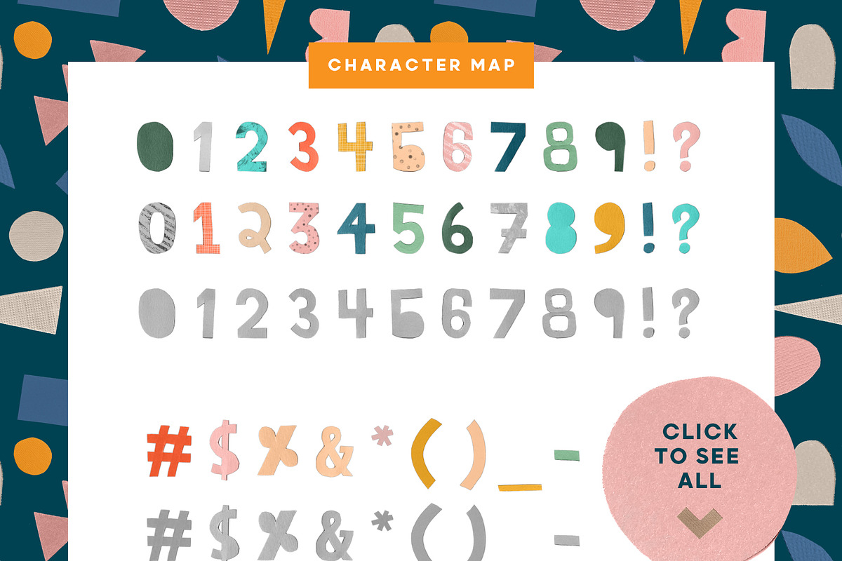 Paper Cut Handmade Font, a Sans Serif Font by Anugraha Design (Photo 10 of 10)
