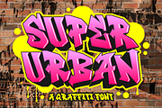 Super Urban - Modern Graffiti Font, a Handwritten Font by Keithzo (Thumbnail 1 of 5)