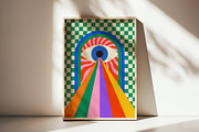 100 VISION EYE VECTOR POSTERS SET, a Texture Graphic by craftlove (Thumbnail 5 of 8)