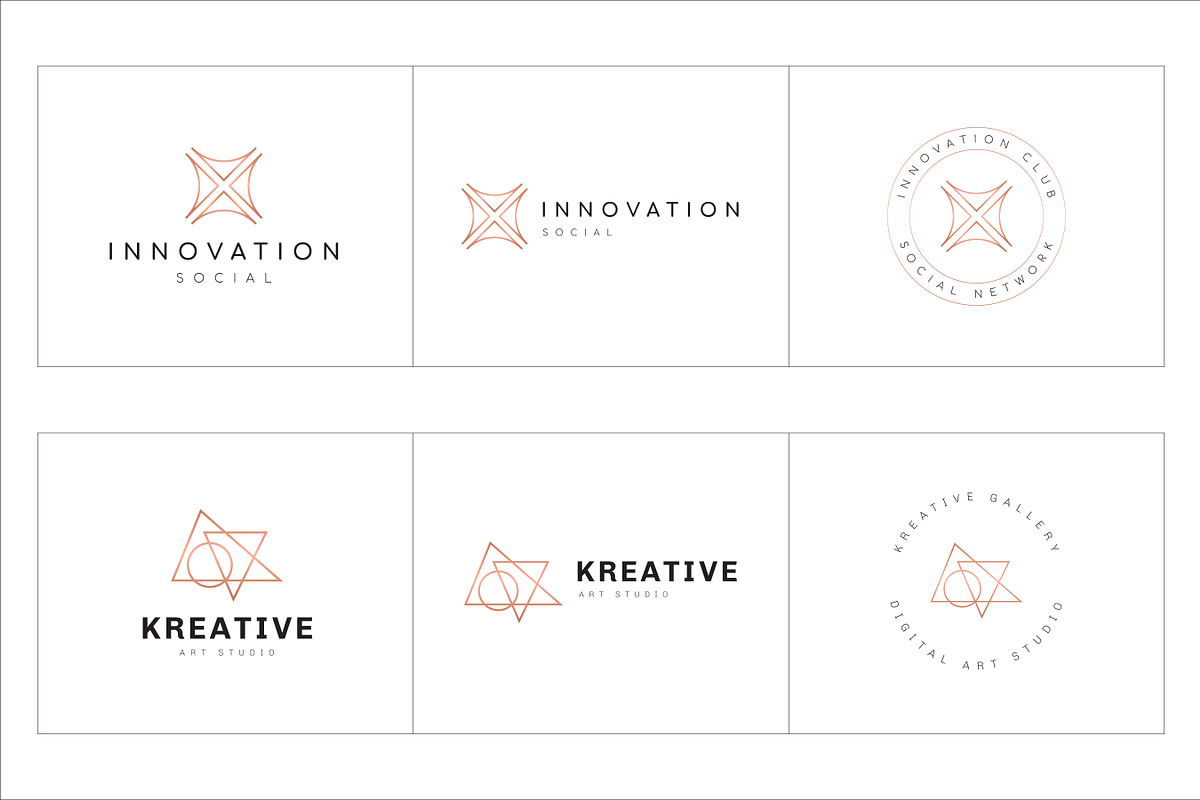 300 Geometric Premade Logo Bundle, a Branding & Logo Template by XpertgraphicD (Photo 49 of 63)