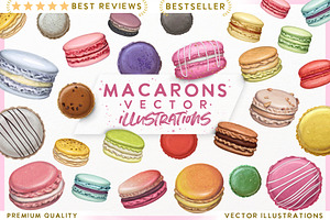 Delicious VECTOR macarons.