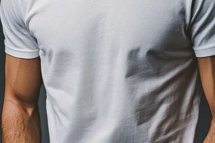 Casual male wearing white t-shirt, a Photo by Beautiful things