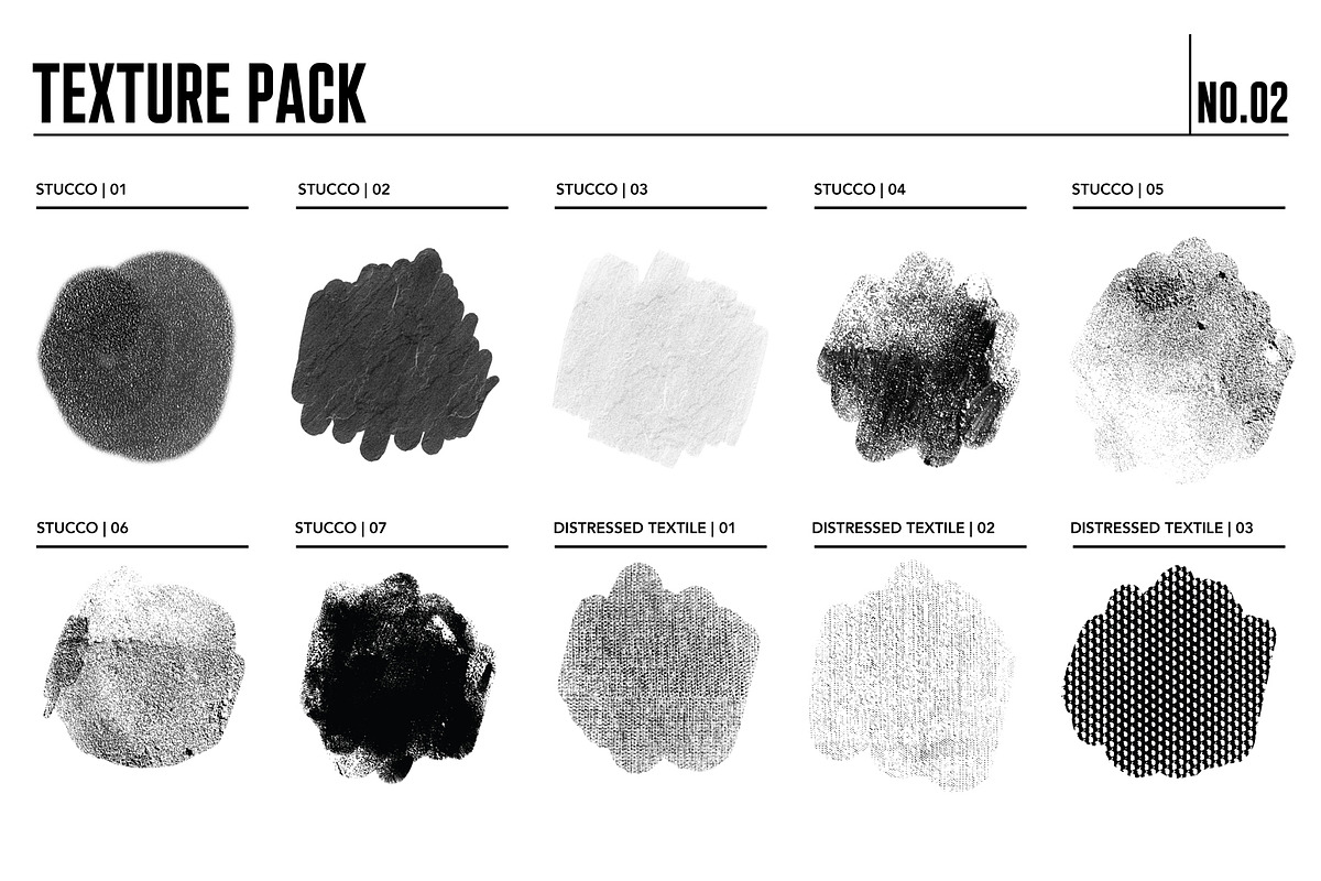 Procreate Texture Brush Pack 02, a Brush Add-On by Quiver Supply Co. (Photo 7 of 9)