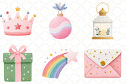 Glitter New Year Clipart, an Illustration by Black Bird Studio (Thumbnail 2 of 6)