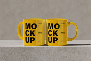 Ceramic Mug Mockup, a Packaging Mockup by UFR_GRAPHIC