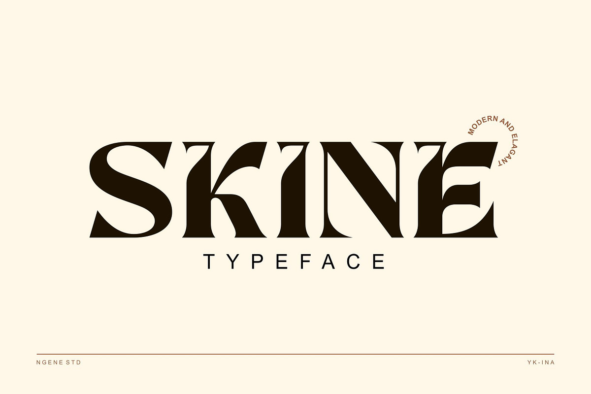 Skine, a Font by ngene (Photo 1 of 13)