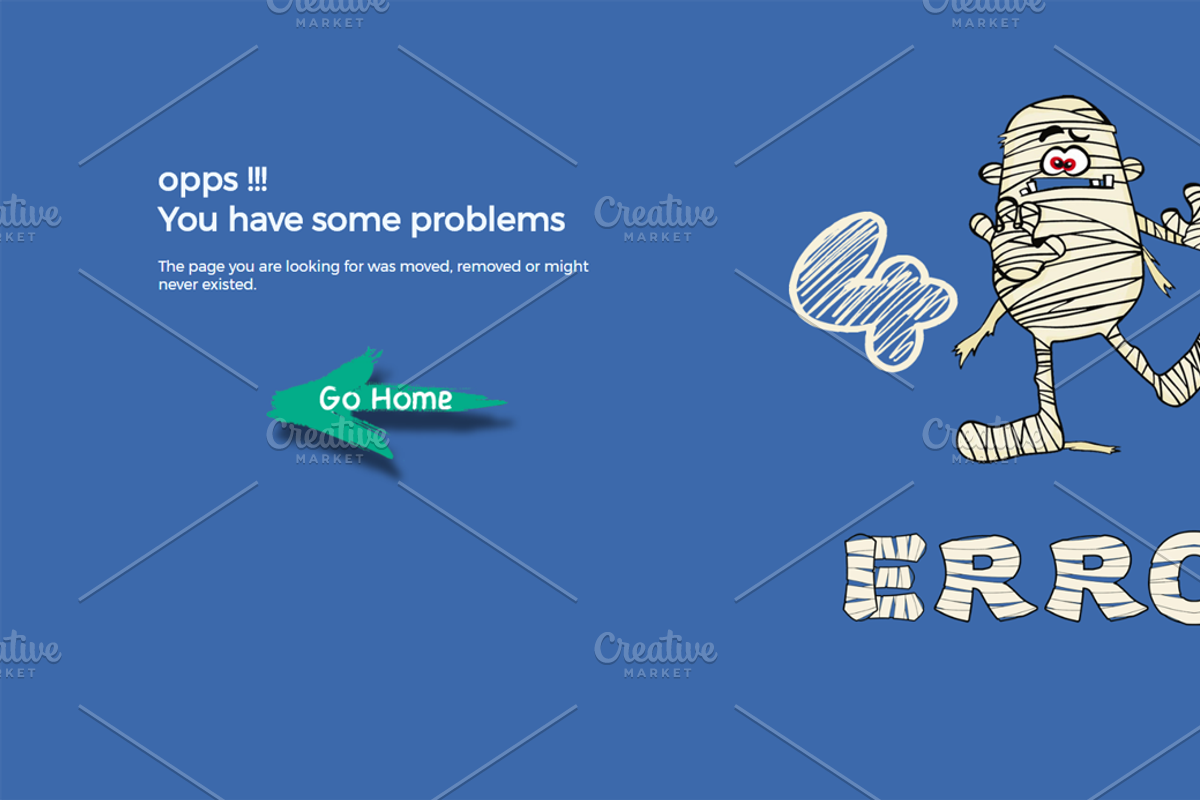 404 Mummy - Animated 404 Error Page, a Websites & App Template by XYZ Space (Photo 5 of 6)
