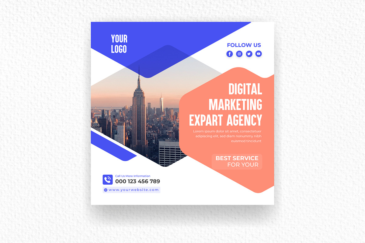 Digital Marketing Agency Social Medi, a Social Media Template by Mk_Studio (Photo 5 of 6)