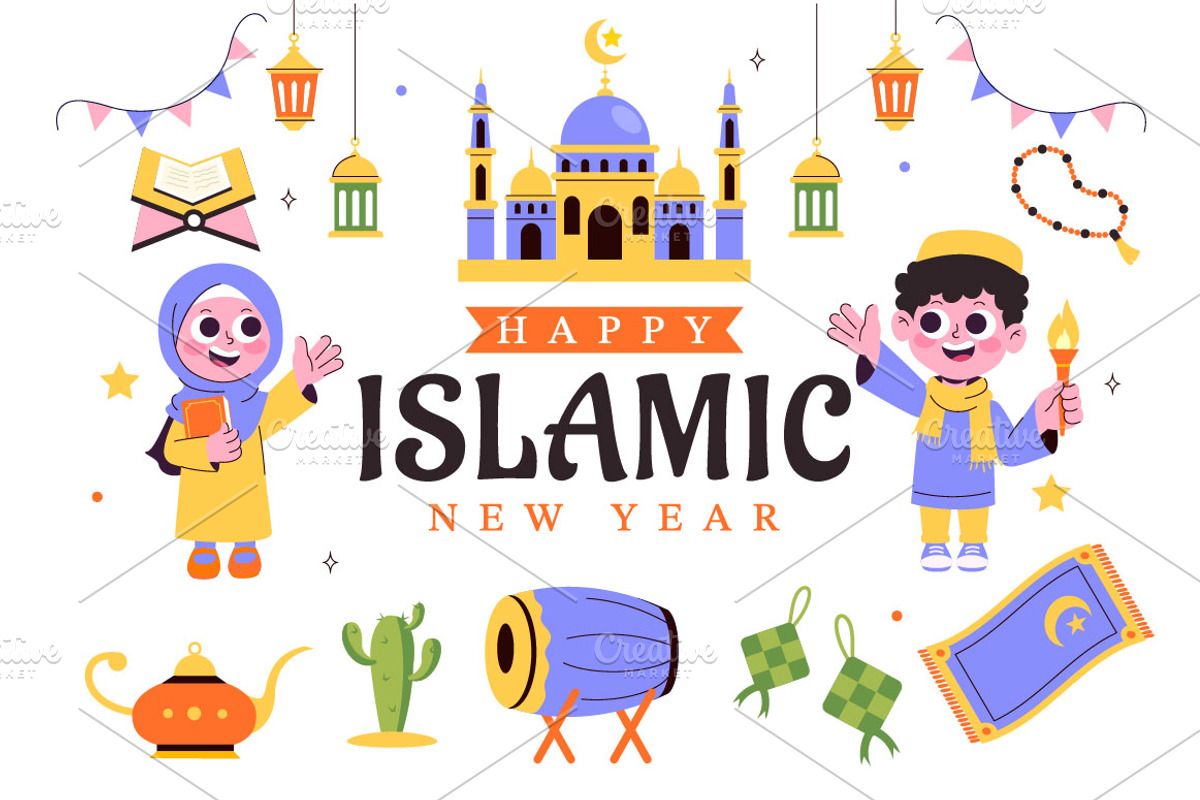 10 Islamic New Year Illustration, a Seasonal Illustration by denayunebgt (Photo 4 of 4)