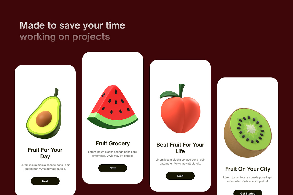 Fruits 3D Icon, a Food & Drink 3D Model by GoTemp (Photo 4 of 8)
