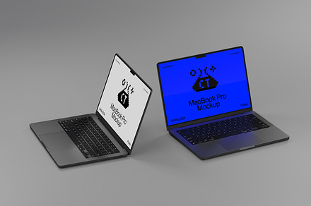 Two MacBook Pros 3D 01