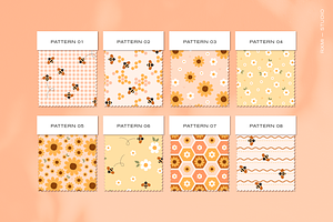 Honey Bees Pattern Collection