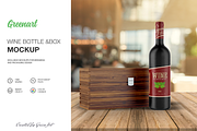 Wine Bottle Width Box, a Product Mockup by Green Art (Thumbnail 1 of 8)