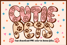 Cutie Pets-PNG fonts