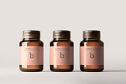 Amber Glass Bottle Mockups, a Cups & Container Mockup by pmvch (Thumbnail 14 of 20)