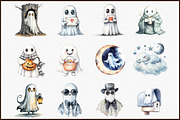 Ghost Clipart, Halloween Clipart, an Illustration by Sublimation Artist (Thumbnail 3 of 6)