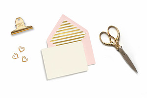pink & gold envelope styled desktop 