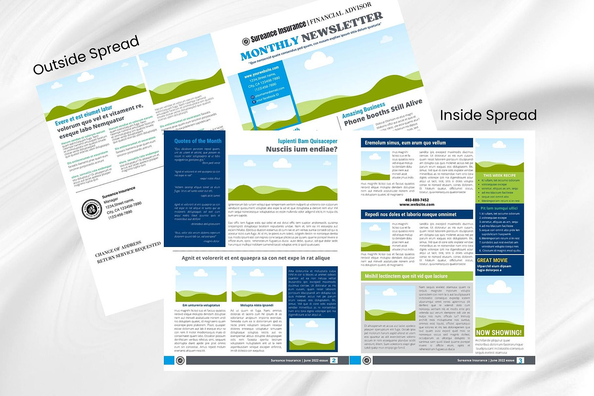 Canva Newsletter Template Financial, an Email Template by PixelCraft (Photo 12 of 15)