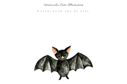 Watercolor Halloween Clipart Bundle, an Object Illustration by Pati Paints (Thumbnail 9 of 11)