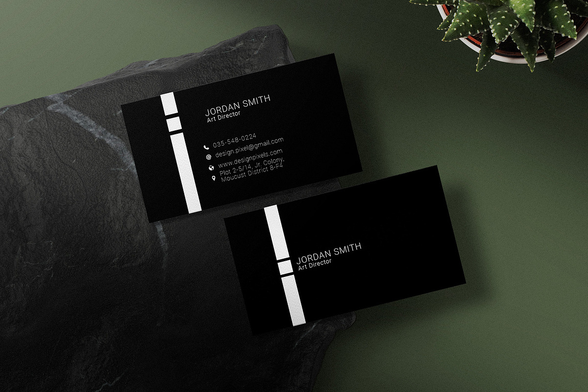 Minimal Business Card Template, a Business Card Template by Saman Osama (Photo 3 of 3)